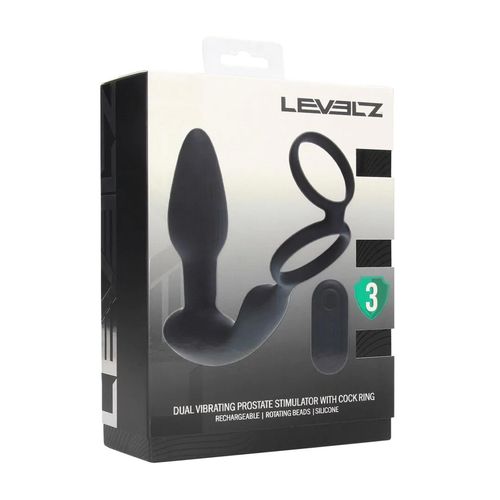 Dual Vibrating Remote Rotating Beads Silicone Prostate Stimulator na Arena.pl