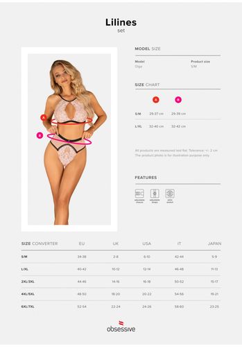 bielizna-lilines komplet 2 częściowy l/xl na Arena.pl