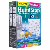 5x Wkłady do POCHŁANIACZA WILGOCI DO AUTA SZAFY DOMU + GRATIS odkamieniacz