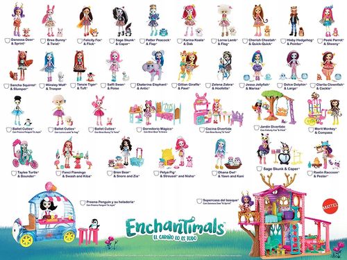 Enchantimals lalka cailey cow & curdle fxm77 na Arena.pl