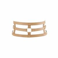 pas na talię maze wide belt brown bijoux indiscrets