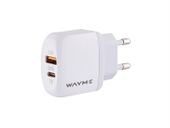 Ładowarka sieciowa 20W USB-C PD + QC3.0