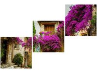 60 90CM OBRAZ 3 ELEM STARE MIASTO PROWANSJI ŚCIENNY DRUK PŁÓTNO