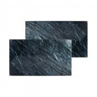 Deska szklana hartowana do krojenia duża 2 szt. komplet kamienny wzór grafit