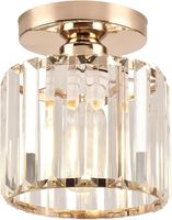 ZYDTRIP Mała kryształowa lampa sufitowa żyrandol