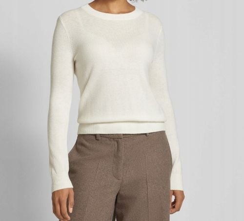 Stefanel Sweter z dzianiny z okrągłym dekoltem S na Arena.pl