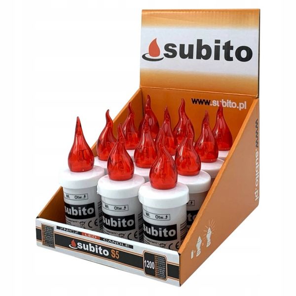 Wkłady LED Subito S5 12szt. czerwone zdjęcie 1