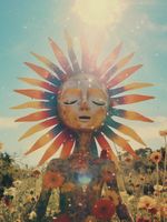 Plakat 60x80cm Słoneczna Medytacja