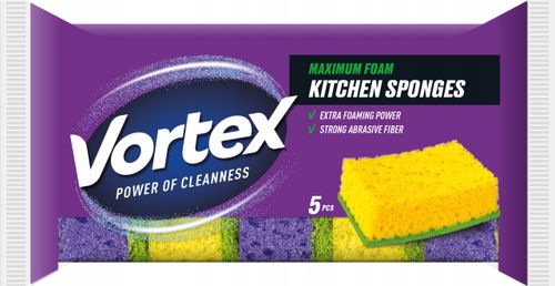 VORTEX Gąbki kuchenne 5 szt. na Arena.pl
