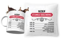 Dla Szefa Zestaw Poduszka + Kubek Na Prezent Z Nadrukiem Ze Zdjęciem