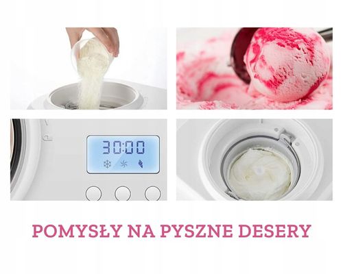 Automat Maszyna do Lodów w 30min Cicha Łatwe Czyszczenie First Austria na Arena.pl