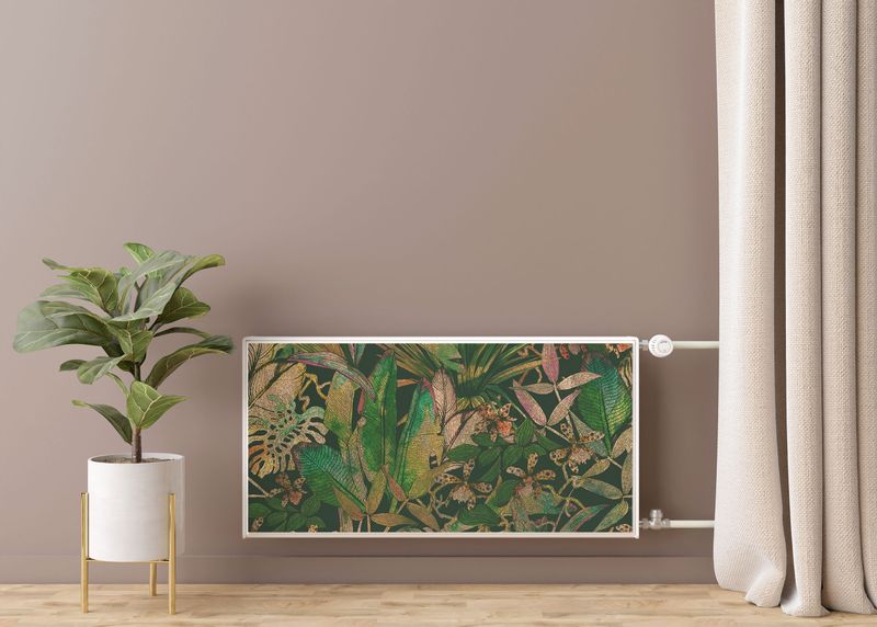 Magnetyczna Osłona Grzejnika TROPIKALNE Liście Natura 80cm x 60cm zdjęcie 7