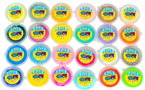 ZESTAW Magiczna PLASTELINA MASA PLASTYCZNA PIANKOLINA 24szt +WALIZKA +Akces na Arena.pl