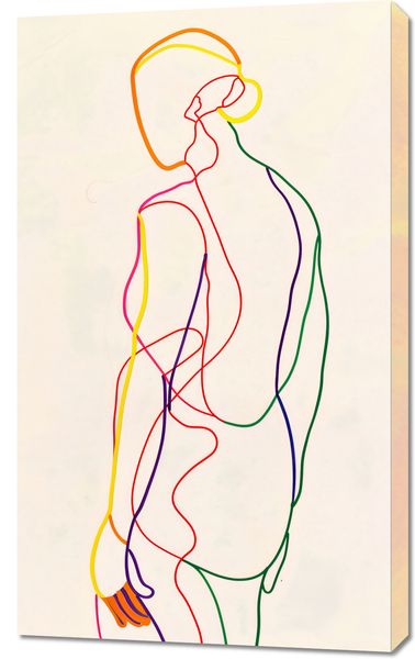 Obraz 60x100cm Tęczowy Zarys zdjęcie 1