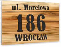 TABLICZKA ADRESOWA NUMER DOMU SZYLD - ALUMINIUM