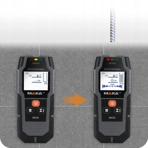 WYKRYWACZ DETEKTOR PRZEWODÓW KABLI METALI W ŚCIANIE DREWNA METALU + na Arena.pl