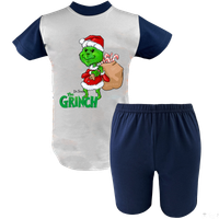 Krótka Piżama dziecięca - Grinch kradnie Święta