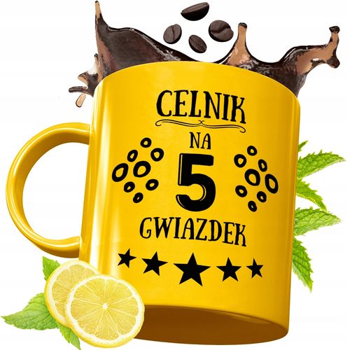 Złoty Kubek Premium Dla Celnika Prezent Z Nadrukiem Ze Zdjęciem na Arena.pl