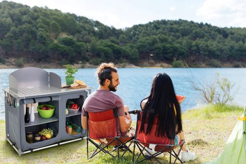 kuchnia turystyczna szafka stół składany ogrodowy torba kempingowy stolik na Arena.pl