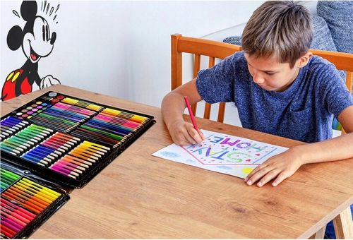 Zestaw Artystyczny 258el. do Malowania XXL Walizka Etui na Kredki Mazaki na Arena.pl