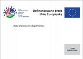 Tabliczka Plan Strategiczny WPR 2023 - 2027 dofinansowanie PCV 42x30 cm
