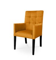 Fotel CAROL / miodowy / noga czarna / R41