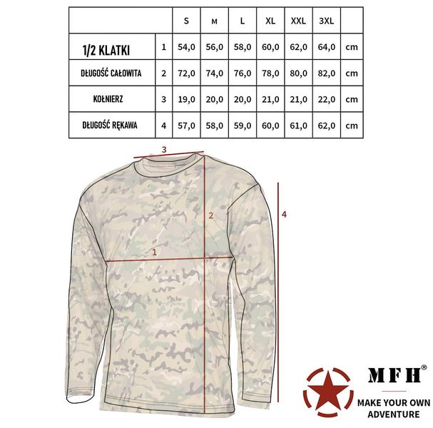 Koszula US langarm  operation-camo 170 g/m² XXL zdjęcie 2