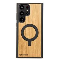 Drewniane Etui Bewood do Samsung Galaxy S25 Ultra DĄB z MagSafe