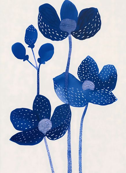 Plakat 40x55cm Nocne Kwiaty zdjęcie 1