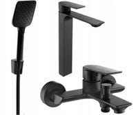MEXEN ALEXA R62 ZESTAW WANNOWY BATERIA CZARNY