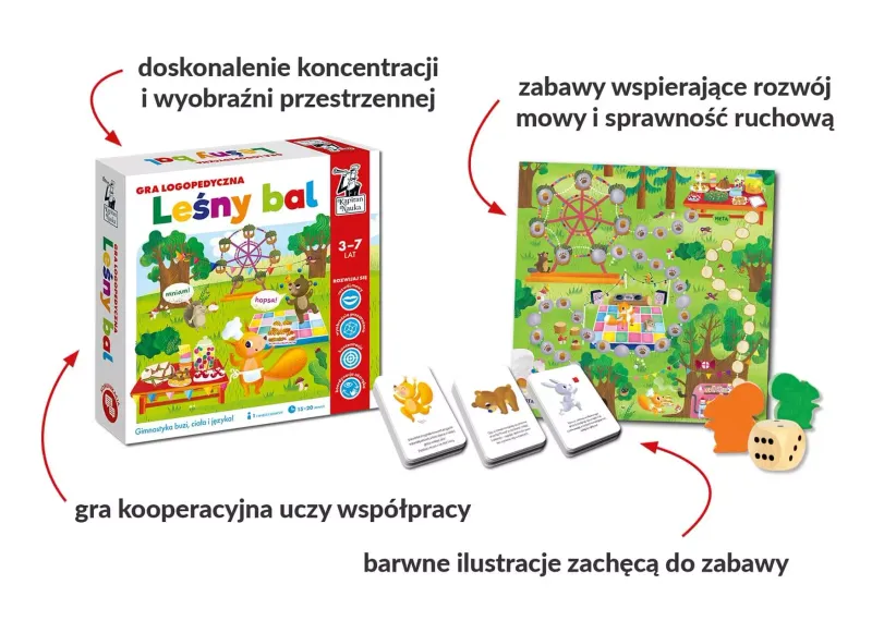 Gra logopedyczna. Leśny bal 3-7 lat zdjęcie 2