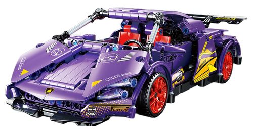 Zestaw Klocków Auto Sportowe Fioletowe 470El. na Arena.pl