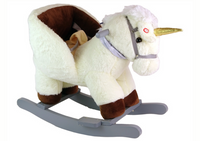 Koń Na Biegunach Bujak Biały Jednorożec