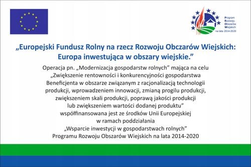 Tablica 40x80cm informacyjna KRAJOWY PLAN ODBUDOWY na Arena.pl