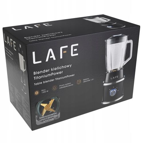 Blender Kielichowy Szklany do koktajli mikser Mocny1300W 1,5L Kruszy Lód na Arena.pl