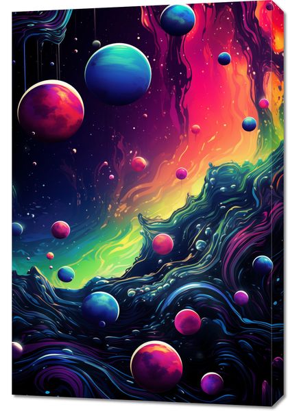 Obraz 60x90cm Kalejdoskop Galaktyk zdjęcie 1