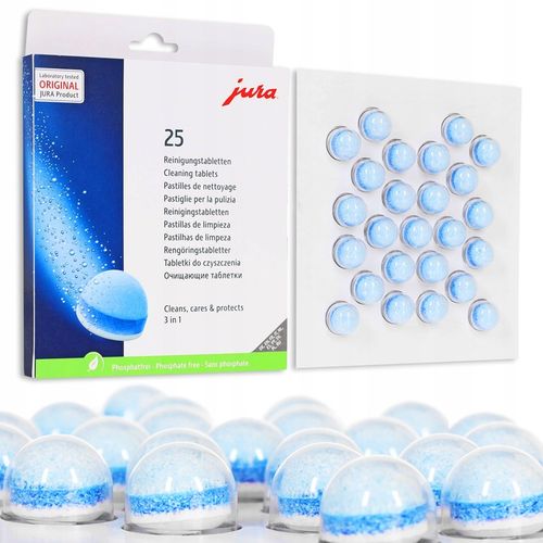 JURA Tabletki czyszczące ekspresu 25szt 3-fazowe na Arena.pl