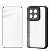 ETUI OCHRONNE NA TELEFON MI 14 CZARNE + 2 SZKŁA HARTOWANE