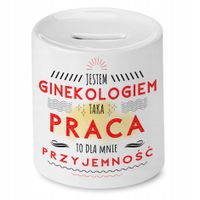 Skarbonka Dla Ginekologa Na Urodziny Na Prezent Z Nadrukiem Ze Zdjęciem