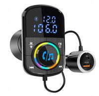 Transmitter FM Bluetooth NAVITEL BHF08 PRO -miernik napięcia, USB-A i USB-C