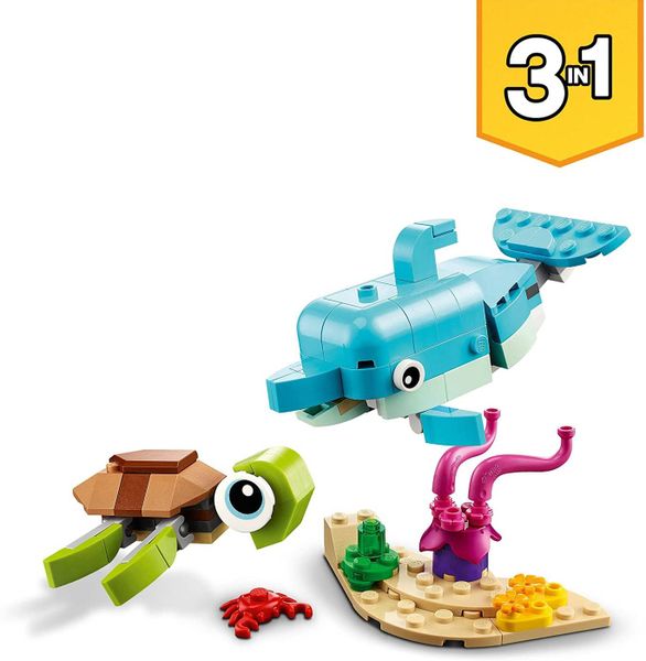 LEGO Creator Delfin i żółw 31128 na Arena.pl