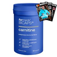 FORMEDS BICAPS CARNITINE N-ACETYL L-KARNITYNA NA WZROST SIŁY ODPORNOŚĆ 60k