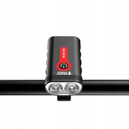 Lampka Rowerowa Światło PRZÓD TYŁ LED na rower kierownicę MOCNA USB 1800lm na Arena.pl