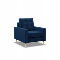 FOTEL BLANK GRANATOWY NIEBIESKI Wygodny Elegancki BONELL KRONOS VELVET