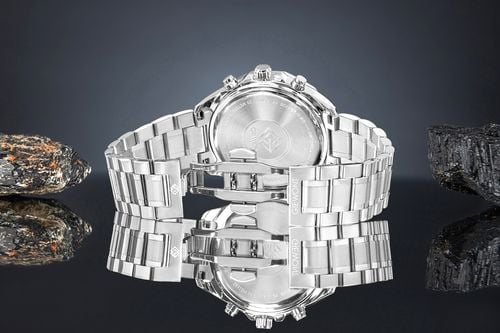 zegarek męski giewont chronograph sapphire srebrny gw7290-b2 na Arena.pl