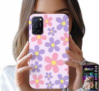 ETUI DO OPPO A52 - KOLOROWE STOKROTKI, STOKROTKA, KWIATKI