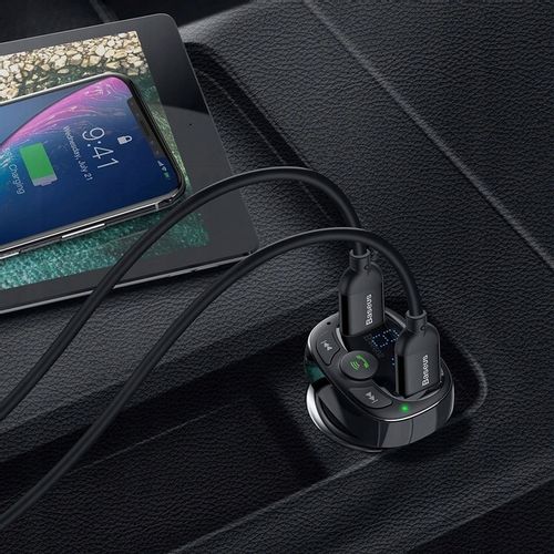 Baseus transmiter FM bluetooth ładowarka MP3 2xUSB na Arena.pl