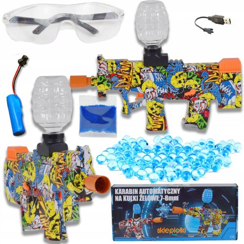 PISTOLET NA KULKI ŻELOWE WODNE AUTOMATYCZNY KARABIN DUŻY ZESTAW AKUMULATOR na Arena.pl