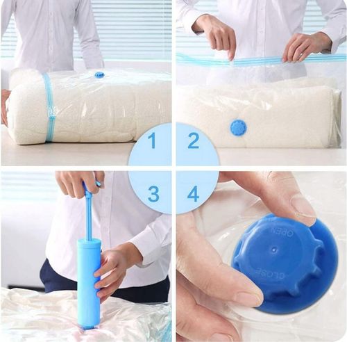 WORKI PRÓŻNIOWE Na Ubrania Pościel Torby, ZESTAW 10 SZTUK + POMPKA na Arena.pl