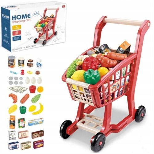 Wózek koszyk na zakupy duży akcesoria 41elementów 668-100 na Arena.pl